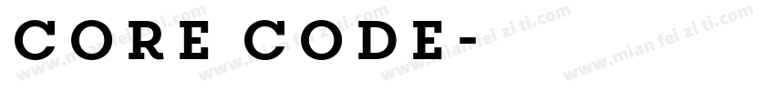 core code字体转换